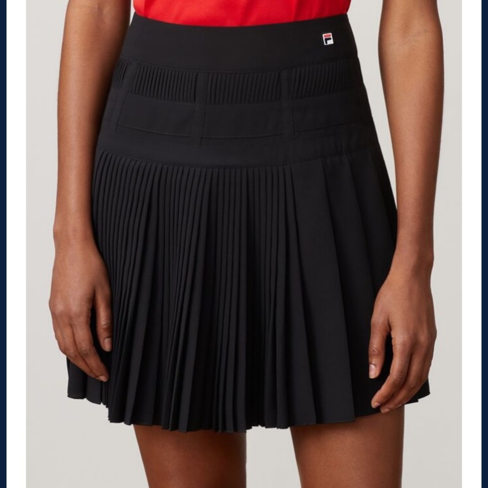 Fila Milano black pleated skirt, size small